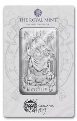 10 Oz Royal Mint Great Britain Norse Gods Odin. 9999 Silver Bar VERY RARE 10 Oz Royal Mint Great Britain Norse Gods Odin. 9999 Silver Bar VERY RARE