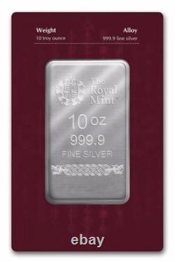10 Oz Royal Mint Great Britain Norse Gods Odin. 9999 Silver Bar VERY RARE