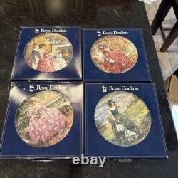 100% Authentic 1988 Royal Doulton Set of 4 Collectors plates Very Rare