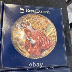 100% Authentic 1988 Royal Doulton Set of 4 Collectors plates Very Rare