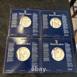 100% Authentic 1988 Royal Doulton Set of 4 Collectors plates Very Rare