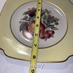 11 Vintage VERY RARE ROYAL GRAFTON China FRUIT Square 8.25 Salad Plate HTF