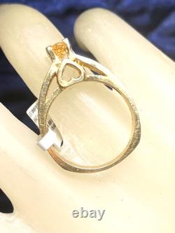 14KT Solid Heavy Yellow Gold Ring. 50CTW Imperial Topaz A very rare gemstone