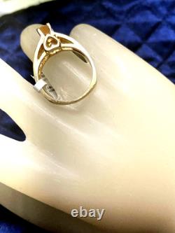 14KT Solid Heavy Yellow Gold Ring. 50CTW Imperial Topaz A very rare gemstone