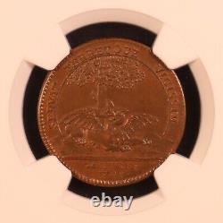 1709 France Jeton Royal Galleys NGC MS64 BN Very Rare Top Pop! Exquisite