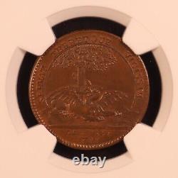 1709 France Jeton Royal Galleys NGC MS64 BN Very Rare Top Pop! Exquisite