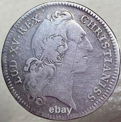 1747 Silver French Coin King Louis XV Tresor Royal Token Jeton Very Nice Rare