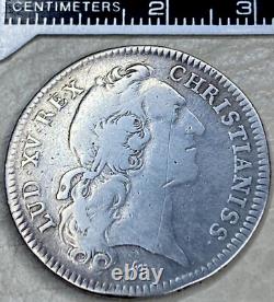1747 Silver French Coin King Louis XV Tresor Royal Token Jeton Very Nice Rare