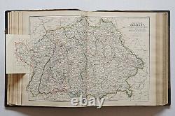 1872 very RARE antique Imperial atlas of Modern Geography by W. G. Blackie