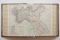 1872 very RARE antique Imperial atlas of Modern Geography by W. G. Blackie