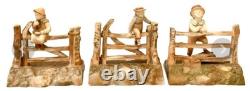 1888 Royal Worcester ANTIQUE Porcelain Figurines Set J. Hadley VERY RARE