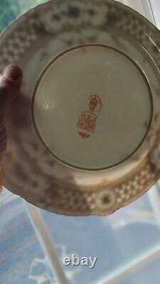 1891 Antique Royal Crown Derby Very RARE ARGYLL English Bone Duck egg thin China