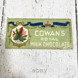 1910s WW1 era COWANS Royal MILK Chocolate WRAPPER For V15 CARD Series Very RARE