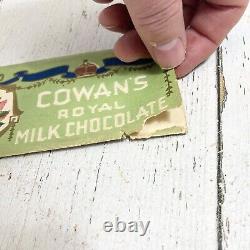 1910s WW1 era COWANS Royal MILK Chocolate WRAPPER For V15 CARD Series Very RARE