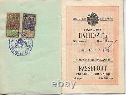 1926-royal Bulgaria-invalid-ex- Passeport-visas-fiscal Stamps-very Rare-28-pages