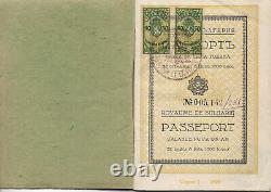 1929-royal Bulgaria-invalid-ex- Passeport-visas-fiscal Stamps-very Rare-32-pages
