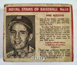 1950 1952 Royal Desserts Gelatin Phil Rizzuto Rare Complete Full Box Sealed