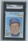 1971 TOPPS BASEBALL #609 Leo Durocher BLACKLESS VARIATION. VERY RARE! SGC A