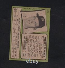 1971 Topps Baseball #524 Mickey Stanley Detroit Tigers Blackless Very Rare