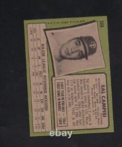 1971 Topps Baseball #568 Sal Campisi Minnesota Twins Blackless Very Rare