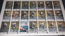 1973/74 Royal Bank Canucks Bill Mccreary Sp Uncut Sheet And Team Set Very Rare