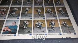 1973/74 Royal Bank Canucks Bill Mccreary Sp Uncut Sheet And Team Set Very Rare