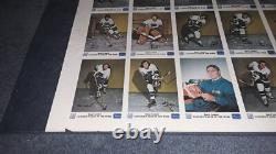 1973/74 Royal Bank Canucks Bill Mccreary Sp Uncut Sheet And Team Set Very Rare