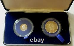 1973 DOMINICAN REPUBLIC OFFICIAL PROOF SET (2) ROYAL MINT with COA -VERY RARE