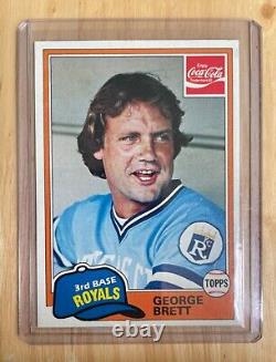 1981 TOPPS Coca Cola COKE Prototype # 2 GEORGE BRETT HOF Royals VERY RARE