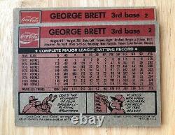 1981 TOPPS Coca Cola COKE Prototype # 2 GEORGE BRETT HOF Royals VERY RARE