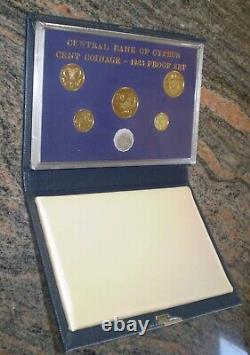 1983 Cyprus Official Deluxe Prestige Proof Set (6) Royal Mint Very Rare