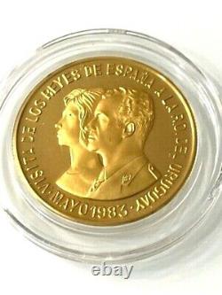 1983 Uruguay Gold 20000 Pesos Royal Visit, Uncirculated, Beautiful Very Rare /