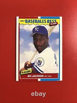 1987 Fleer Baseball's Best Box Bottom Bo Jackson RC Hand Cut VERY RARE #M4