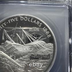 1988 Bermuda $25 1 OZ Palladium San Antonio PR69 DCAM VERY RARE Only 2000 Minted