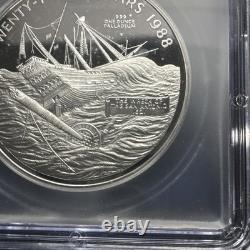 1988 Bermuda $25 1 OZ Palladium San Antonio PR69 DCAM VERY RARE Only 2000 Minted