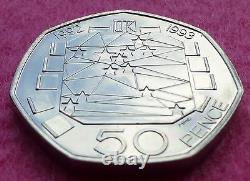 1992- 1993 Royal Mint Eec Fifty Pence 50p Brilliant Uncirculated Very Rare Coin
