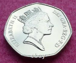 1992- 1993 Royal Mint Eec Fifty Pence 50p Brilliant Uncirculated Very Rare Coin