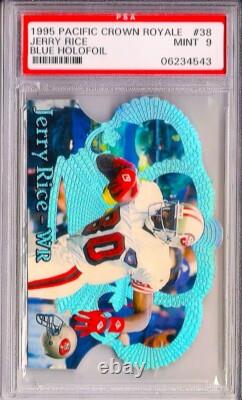 1995 Pacific Crown Royale Blue Holofoil #38 WR Jerry Rice PSA 9? VERY RARE