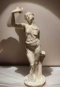 19th Century Royal Worcester C. Parian-Neo Classical Statuette 13.5in Very Rare