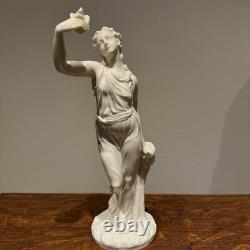 19th Century Royal Worcester C. Parian-Neo Classical Statuette 13.5in Very Rare