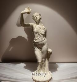 19th Century Royal Worcester C. Parian-Neo Classical Statuette 13.5in Very Rare