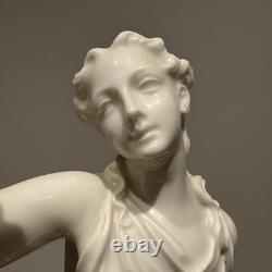 19th Century Royal Worcester C. Parian-Neo Classical Statuette 13.5in Very Rare