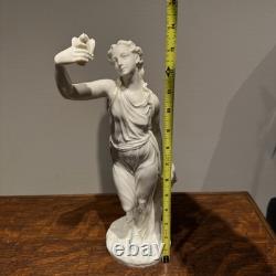 19th Century Royal Worcester C. Parian-Neo Classical Statuette 13.5in Very Rare