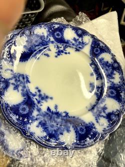 19th Century Wood & Son Lois Royal Flow Blue 20pc. Collection (Very Rare!)