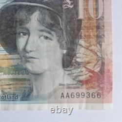 1x 10 POUNDS 2016 Note Royal BANK OF SCOTLAND VERY RARE First Run AA699366