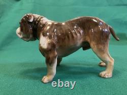 2 VTG Very Rare Royal Doulton Bulldog Standing HN 1045 & HN 1046