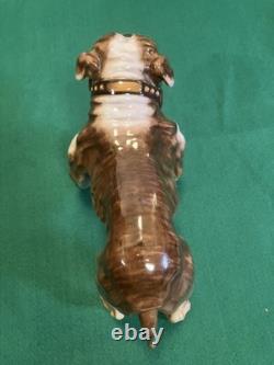 2 VTG Very Rare Royal Doulton Bulldog Standing HN 1045 & HN 1046