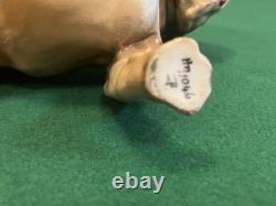 2 VTG Very Rare Royal Doulton Bulldog Standing HN 1045 & HN 1046