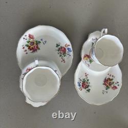 2 Vintage Royal Albert Barbara Ann Tennis Sets Cup And Saucers Very Rare