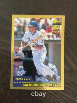 2000 Topps #178 Carlos Beltran Gold Rookie Cup 8/25 very rare